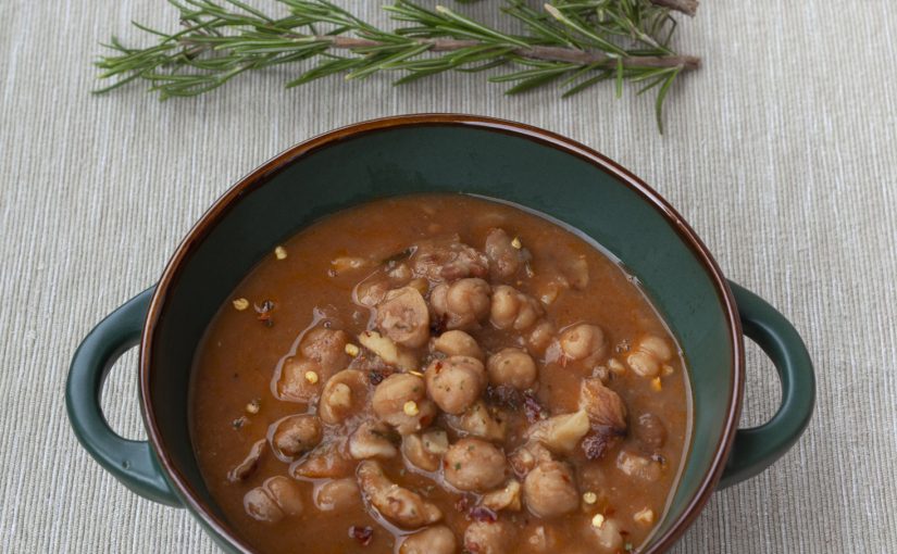 Zuppa marroni e ceci